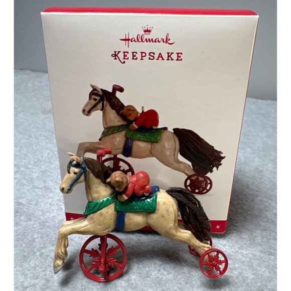 Hallmark Keepsake Ornament Prancing Pony with Boy Rider Christmas Decoration Col - Picture 1 of 9